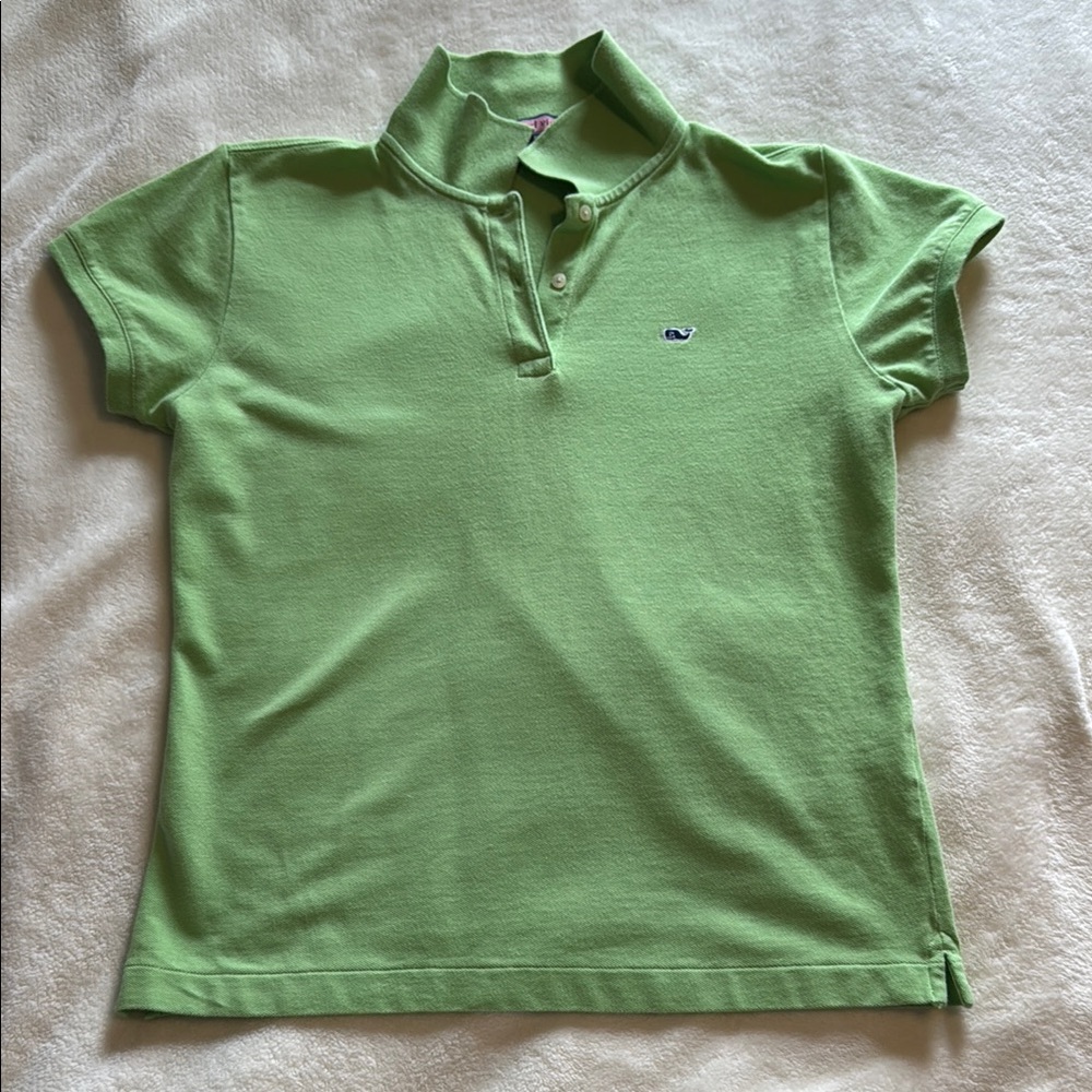 Vineyard Vines Light Green Cotton Polo